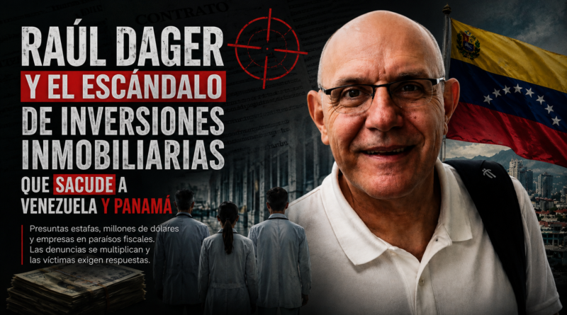 Raúl Dager y el escándalo de inversiones inmobiliarias que sacude a Venezuela y Panamá
