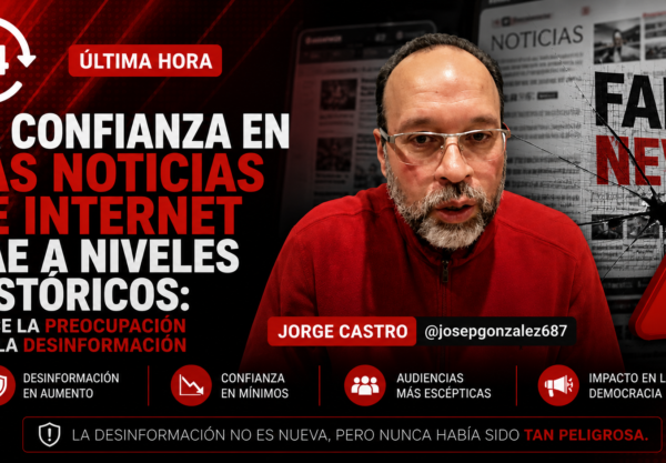 La confianza en las noticias de internet sigue cayendo